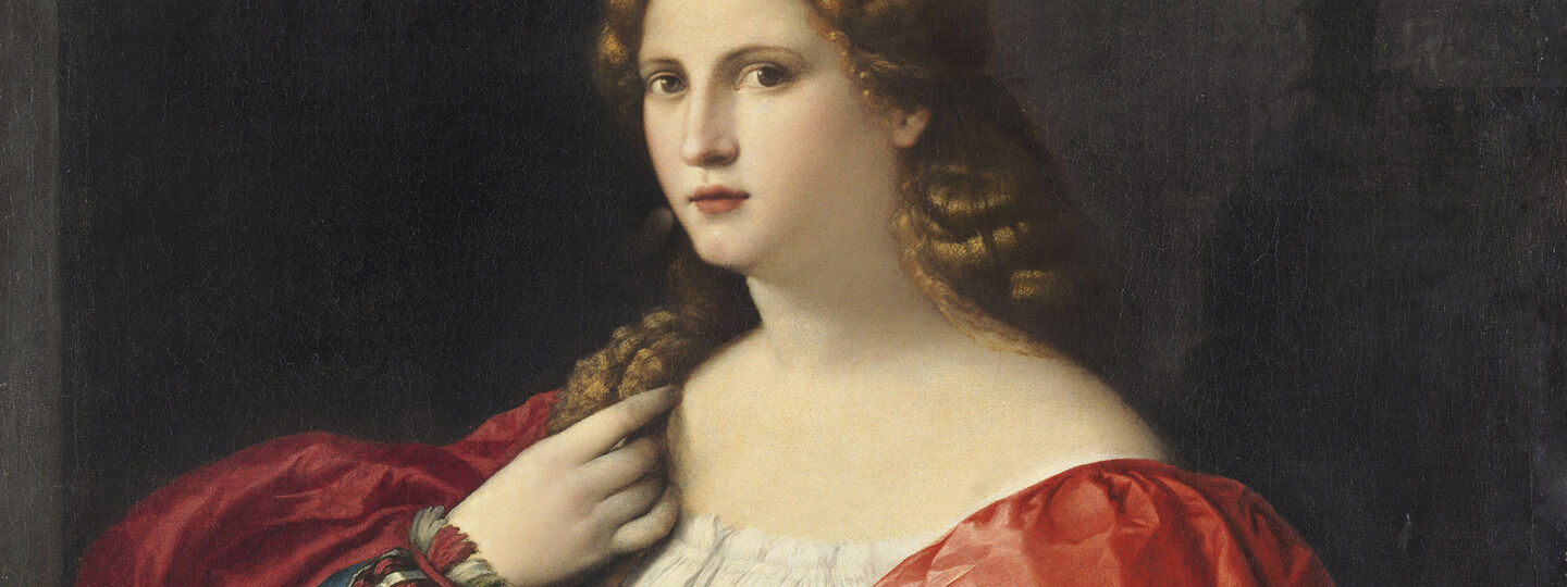 Portrait of a young woman called ‘la Bella’, by Palma el Viejo