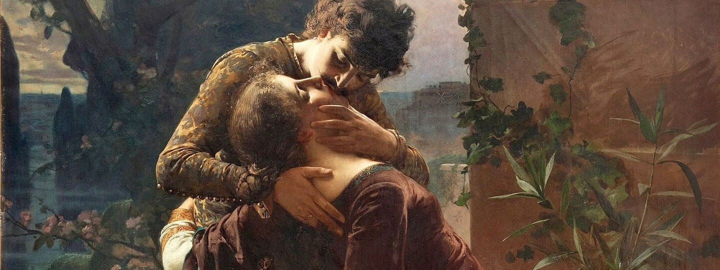 Romeo and Juliet on the balcony, by Julius Kronberg