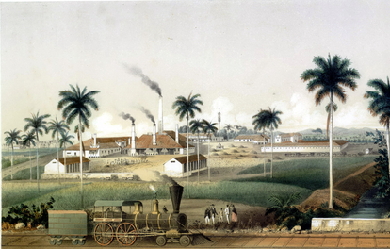 Acana sugar mill, by Justo G. Cantero