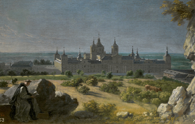 View of the Monastery of El Escorial, by Michel Ange Houasse