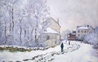 Snow at Argenteuil, by Claude Monet