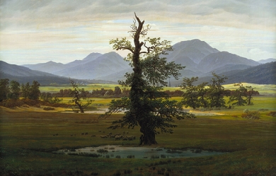 The Lone Tree, by Caspar David Friedrich