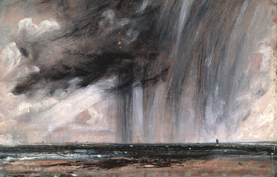 Seascape Study with Rain Cloud, by John Constable