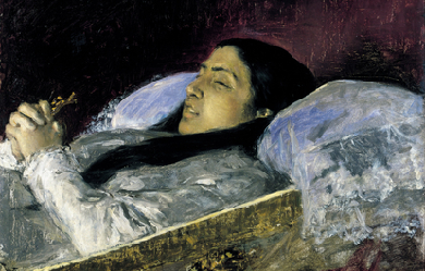 Miss Del Castillo on her Deathbed, by Mariano Fortuny