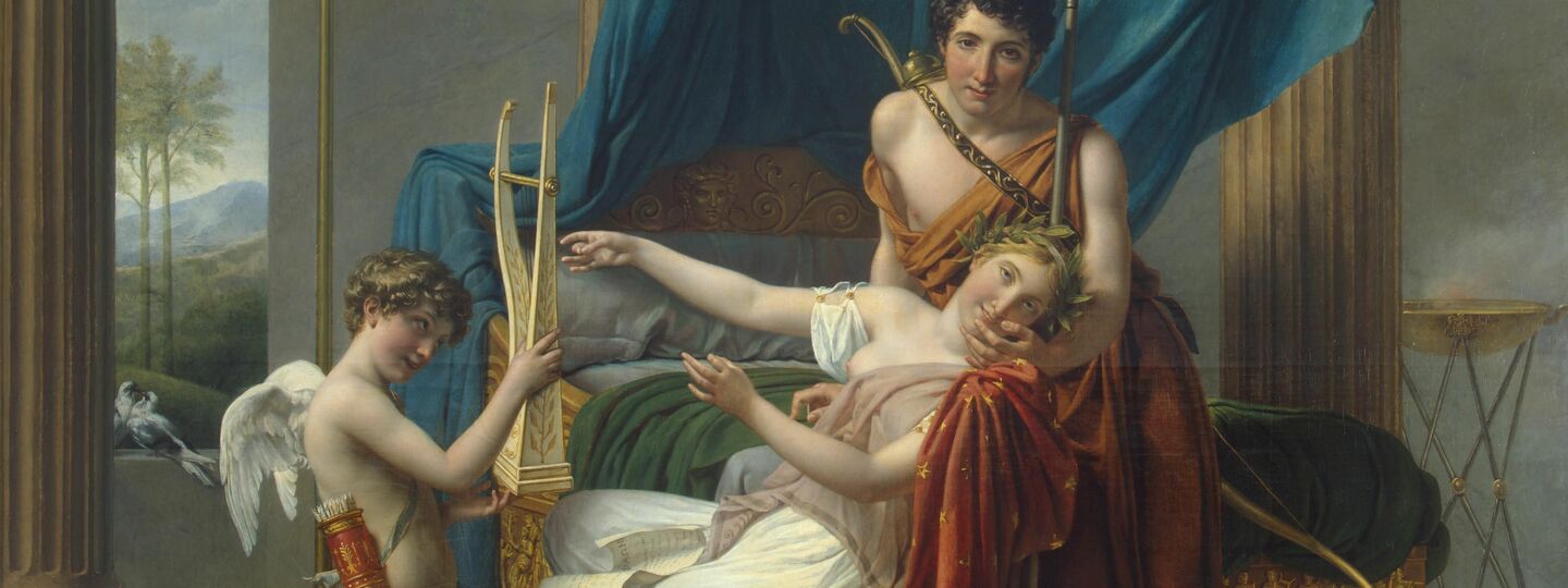 Sappho, Phaon and Cupid, by Jacques-Louis David