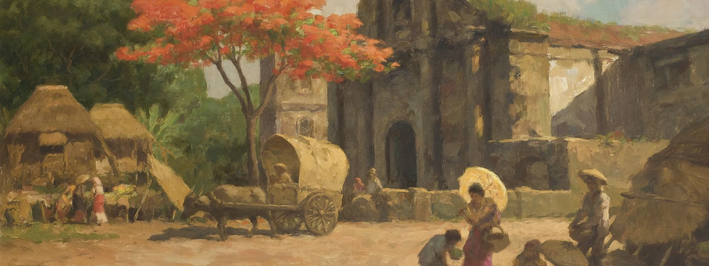 Old Spanish Church, by Fernando Amorsolo