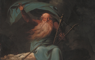 Ossian Singing His Swan Song, by Nicolai Abildgaard