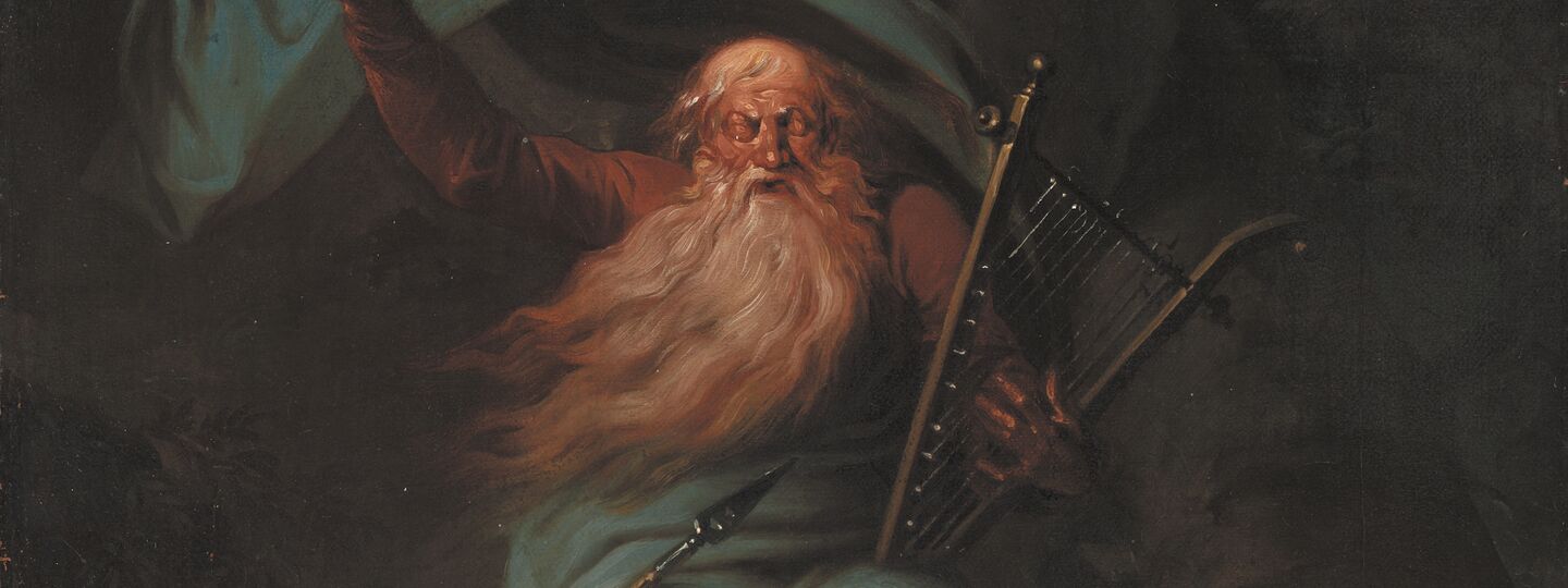 Ossian Singing His Swan Song, by Nicolai Abildgaard