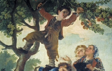 Boys picking fruit, by Francisco de Goya