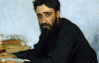 Vsevolod Mikhailovich Garshin, by Ilya Repin