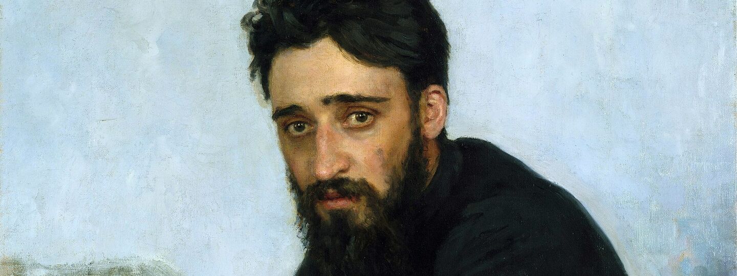 Vsevolod Mikhailovich Garshin, by Ilya Repin