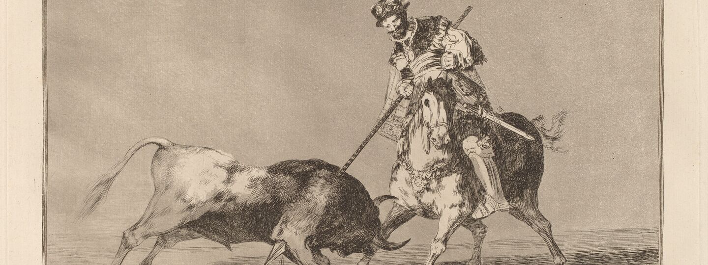 The Cid Campeador Spearing Another Bull), by Francisco Goya