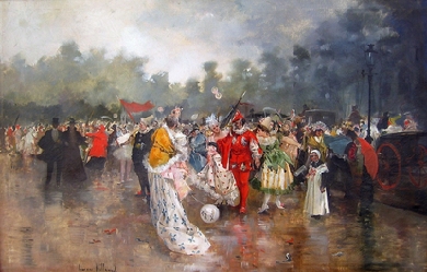 Carnival afternoon, by Eugenio Lucas Villaamil