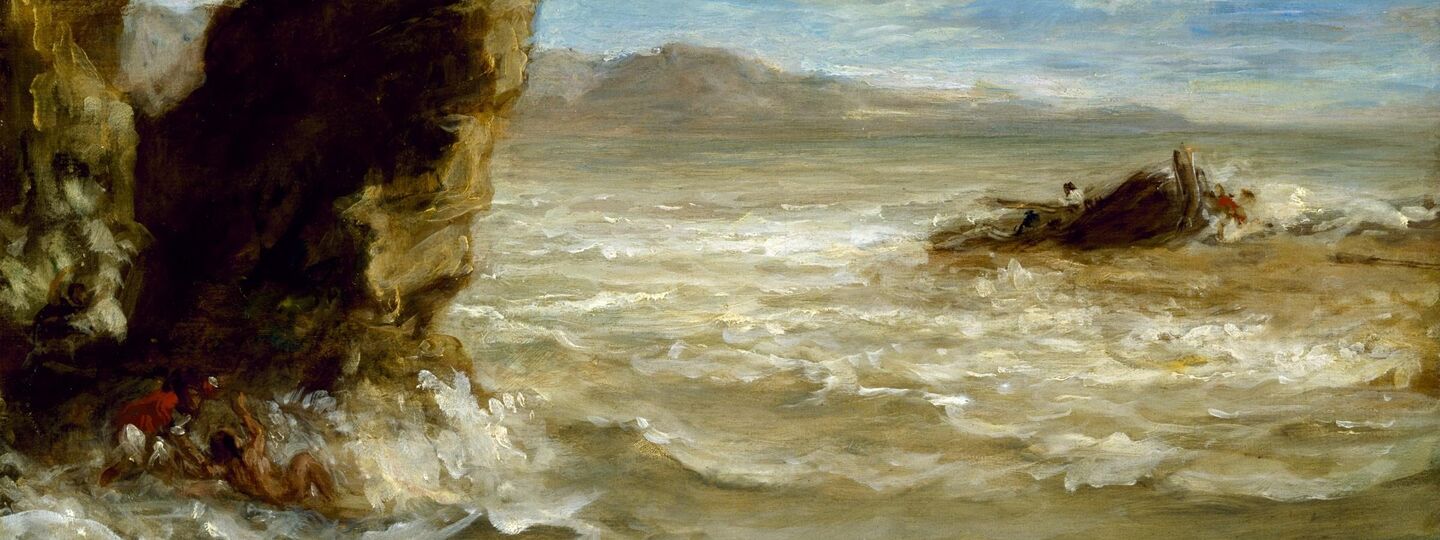 Shipwreck on the Coast, by Eugène Delacroix