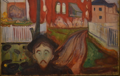 Red Virginia Creeper, by Edvard Munch