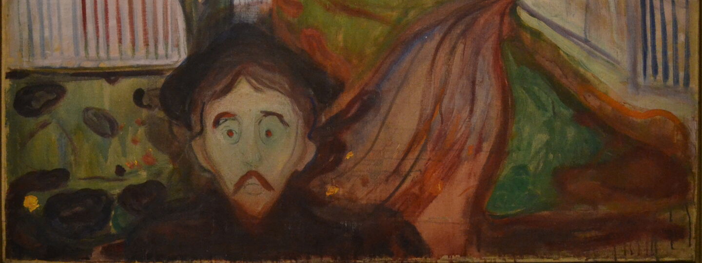 Red Virginia Creeper, by Edvard Munch