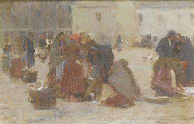 Fish Market, Galway, by Walter Osborne