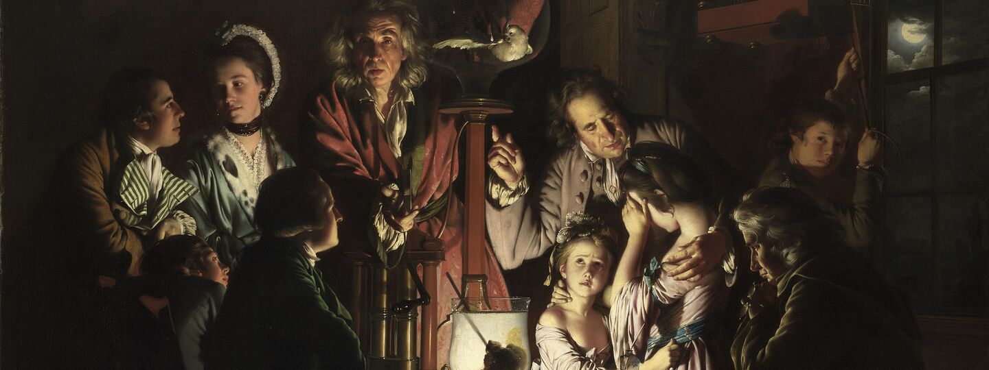 An Experiment on a Bird in an Air Pump, by Joseph Wright of Derby