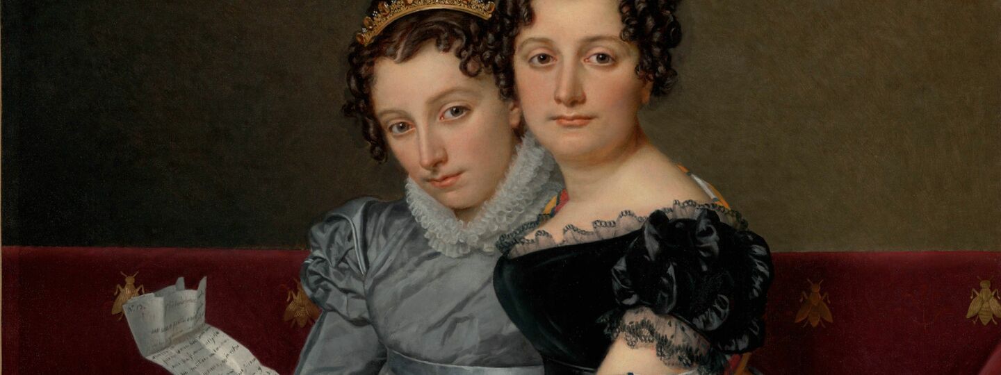 Portrait of the Sisters Zénaïde and Charlotte Bonaparte, by Jacques-Louis David