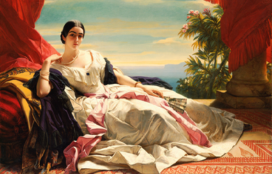 Portrait of Leonilla, Princess of Sayn-Wittgenstein-Sayn, by Franz Xaver Winterhalter