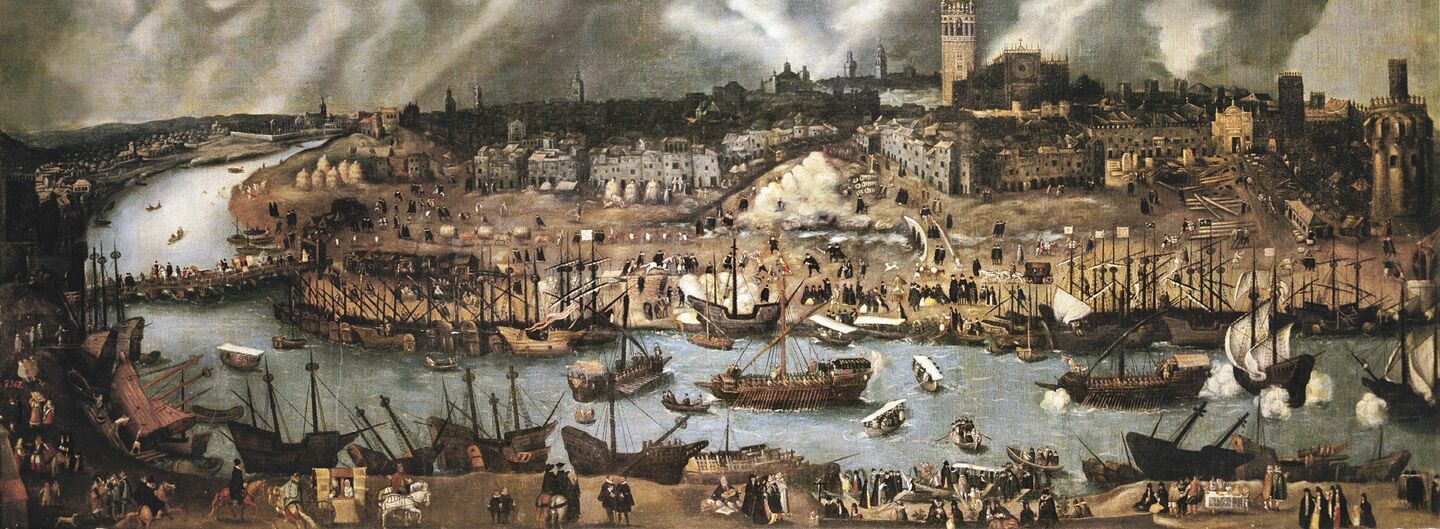 View of Seville, by Alonso Sánchez Coello