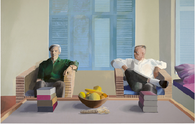 Christopher Isherwood and Don Bacardi, by David Hockney