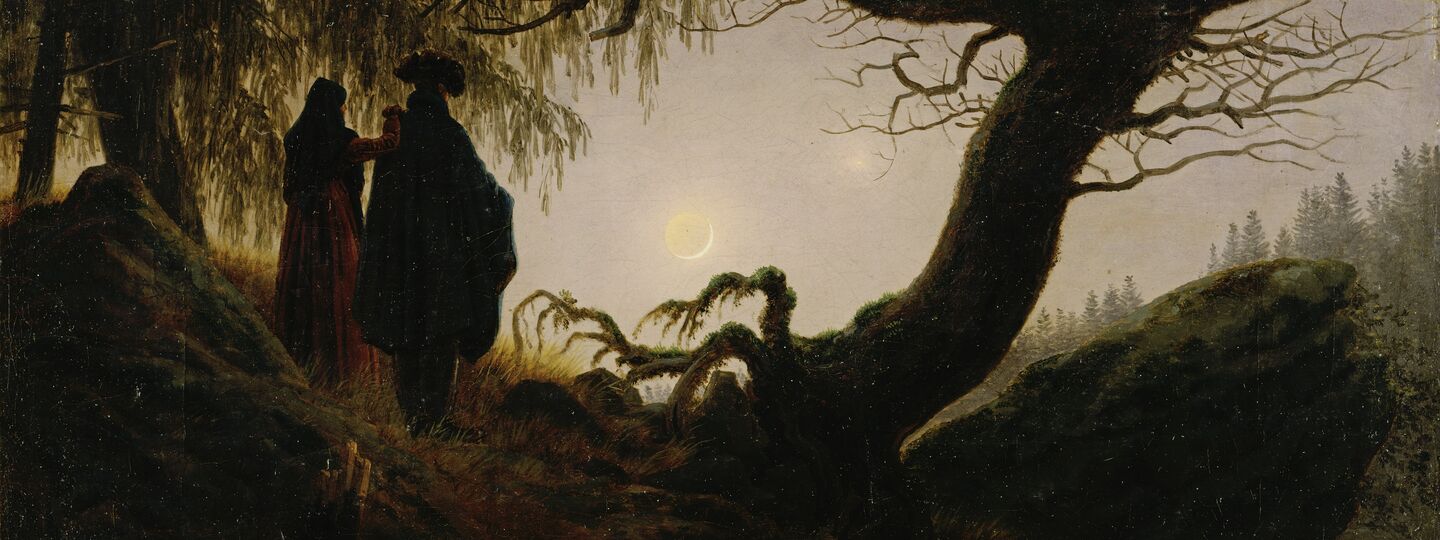 Man and Woman Contemplating the Moon, by Caspar David Friedrich