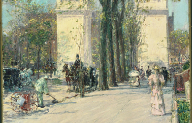 Washington Arch, Spring, by Childe Hassam