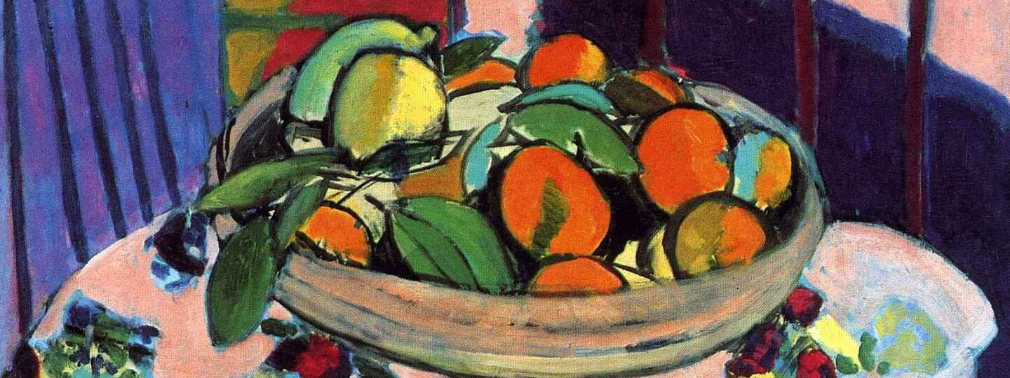 Basket with oranges, by Henri Matisse 