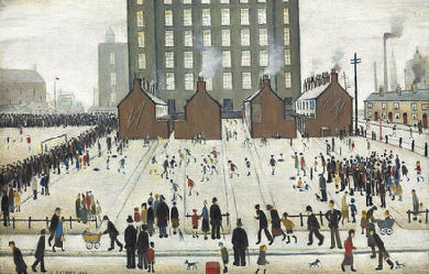 Saturday Afternoon, by Laurence Stephen Lowry