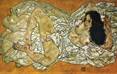 Reclining Woman, by Egon Schiele