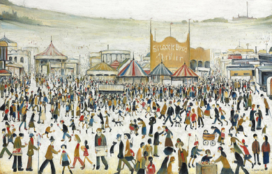 Fun Fair at Daisy Nook, by Laurence Stephen Lowry