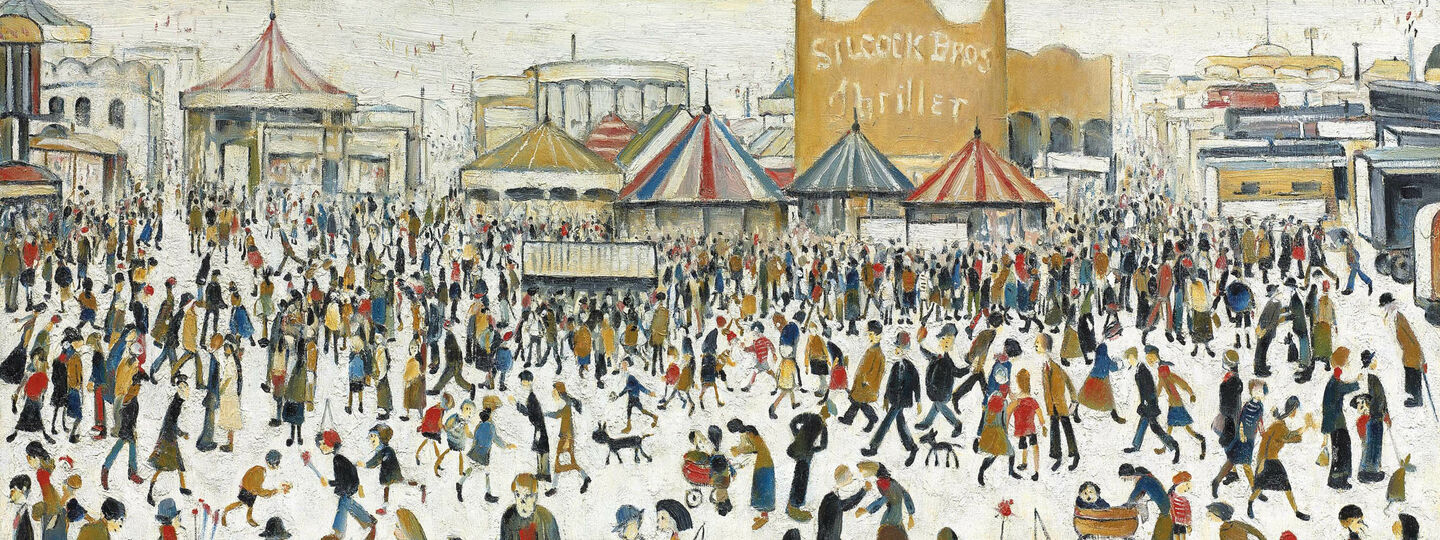 Fun Fair at Daisy Nook, by Laurence Stephen Lowry