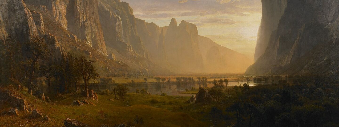 Looking Down Yosemite Valley, California, by Albert Bierstadt