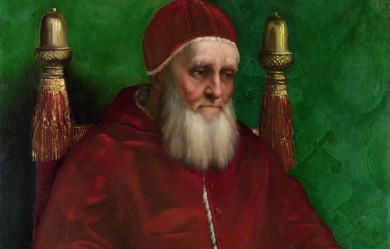 Portrait of Pope Julius II , by Rafael Sanzio