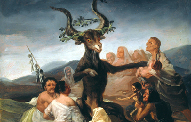 The coven, by Francisco de Goya