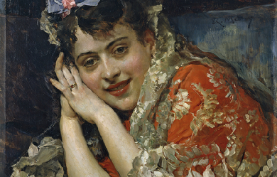 Aline Masson with a White Mantilla, by Raimundo de Madrazo y Garreta