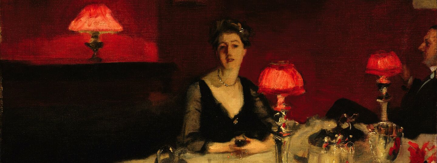 A Dinner Table at Night, by John Singer Sargent