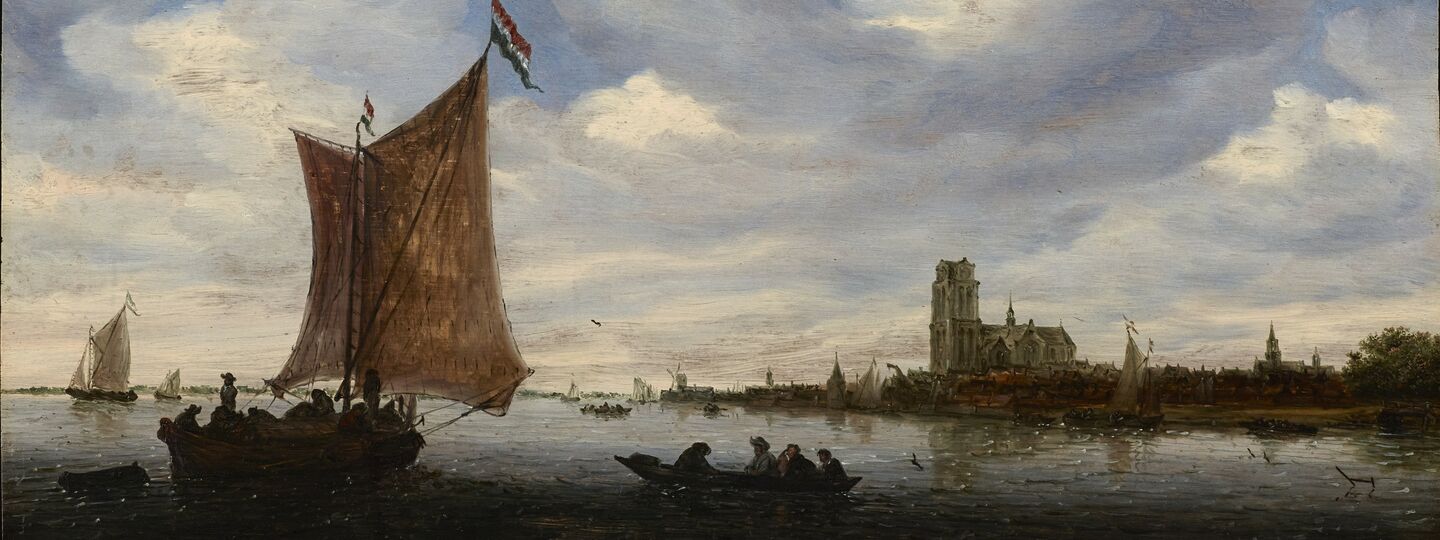 View of Dordrecht, by Salomon van Ruysdael