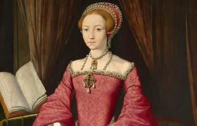 Elizabeth I when a Princess, by William Scrots