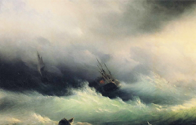 Stormy Sea, by Ivan Aivazovsky