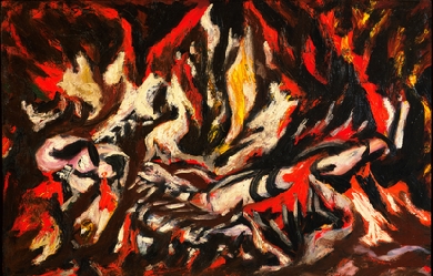 The Flame, by Jackson Pollock