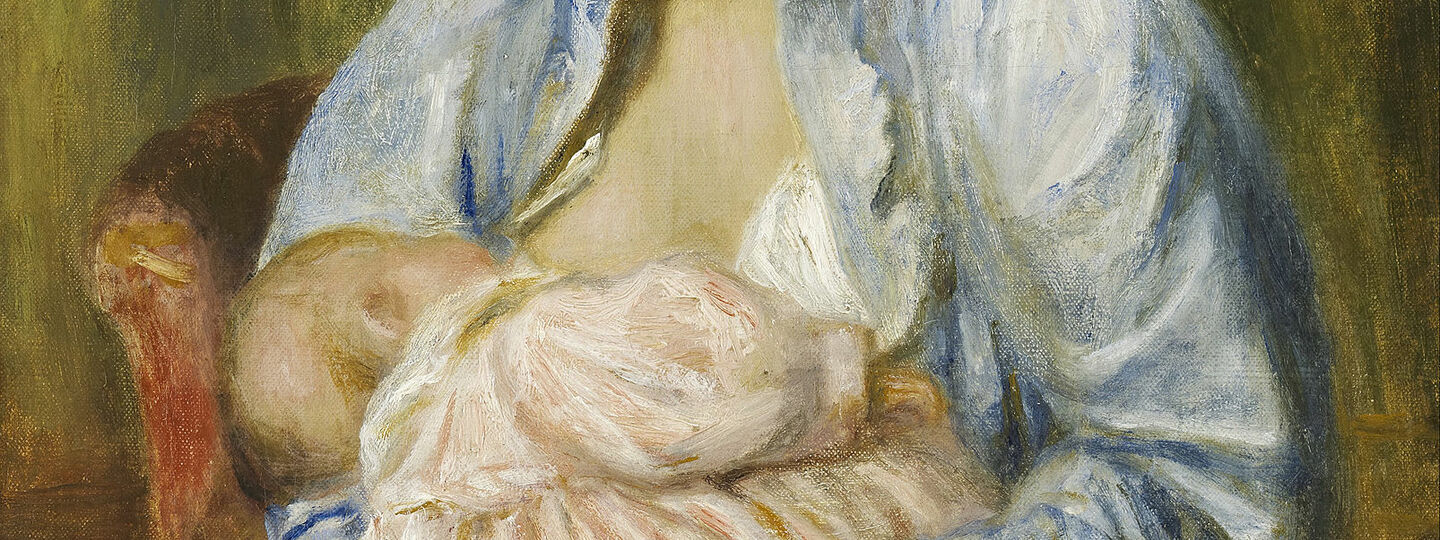 A Woman Nursing a Child, by Pierre-Auguste Renoir