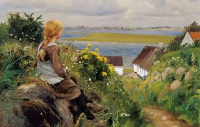 In thought, by Hans Andersen Brendekilde