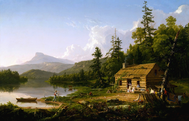 Home in the Woods, by Thomas Cole