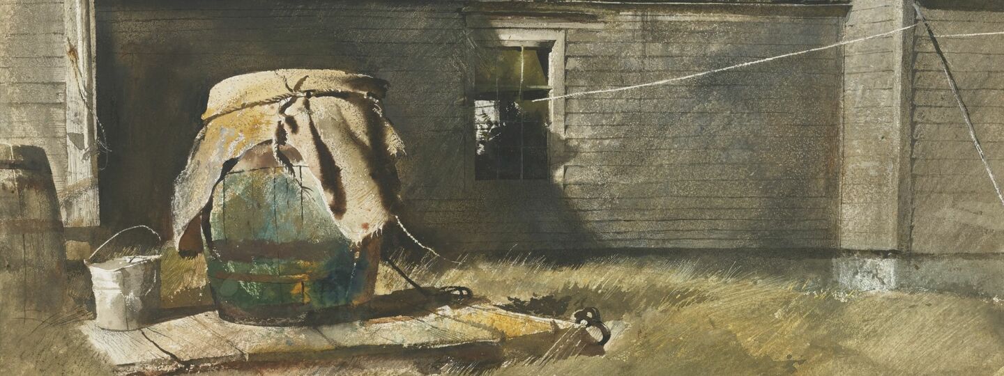 Well dry (rain barrel), by Andrew Wyeth