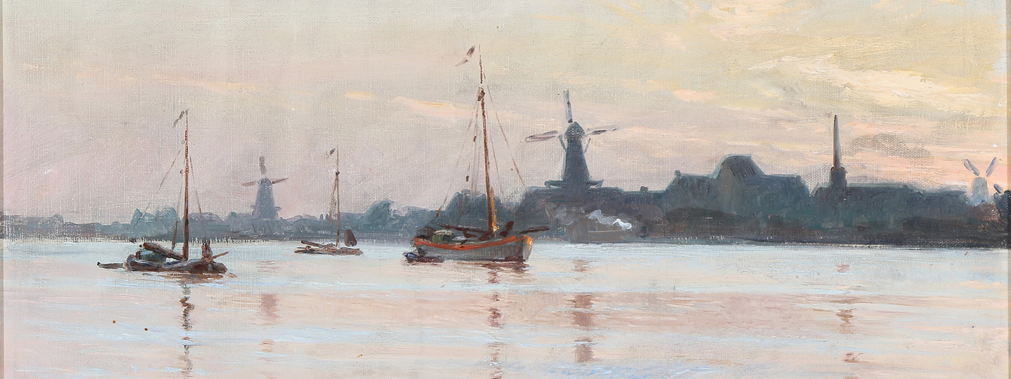 From the harbour in Dordrecht, by Isak Louis Napoleon Jensen