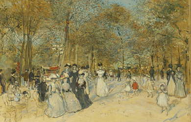 The Champs-Élysées, by Jean-François Raffaëlli