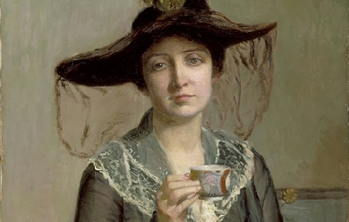 A Cup of Tea, by Lilla Cabot Perry