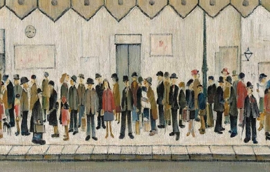 The Railway Platform, by Laurence Stephen Lowry